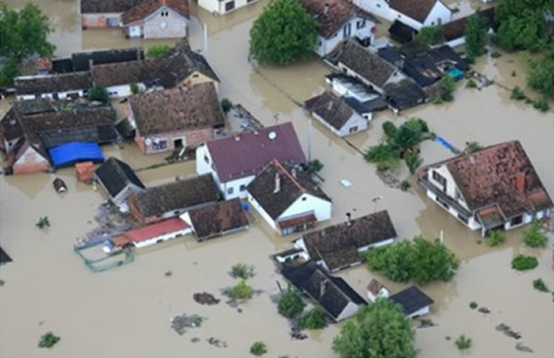 Flooding in Bosnia and Serbia
